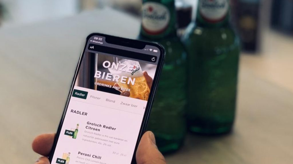 GROLSCH DIGITALE BIERKAARTEN MET QR-CODE